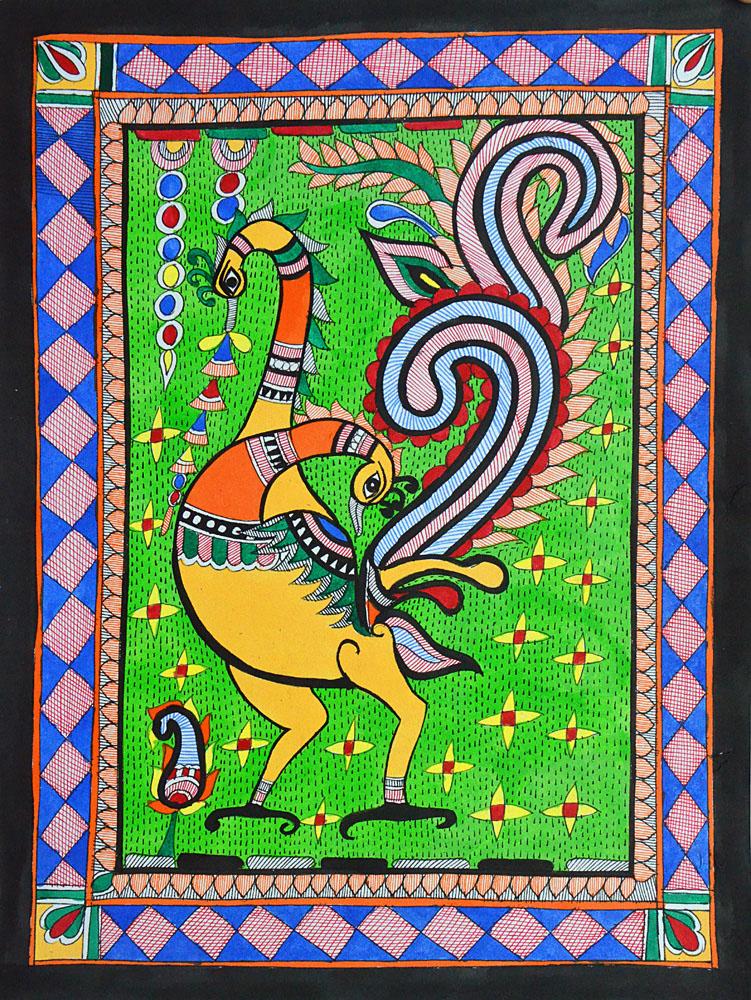 Local Tribal Artist-Traditional Art-Madhubani-21