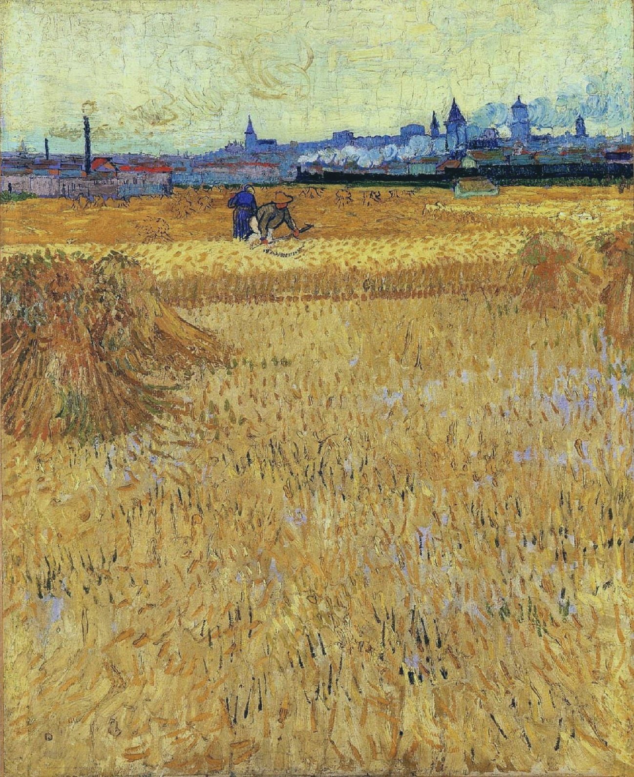 Arles - View from the Wheat Fields, 1888