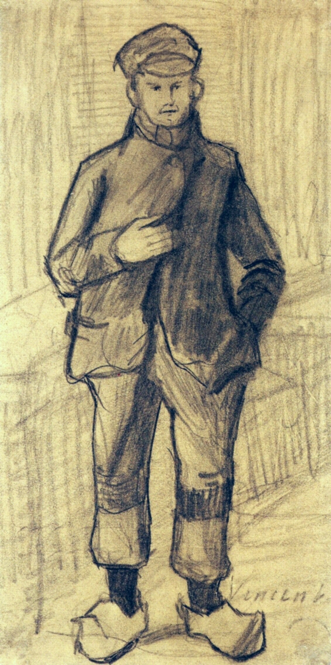 Boy with Cap and Clogs