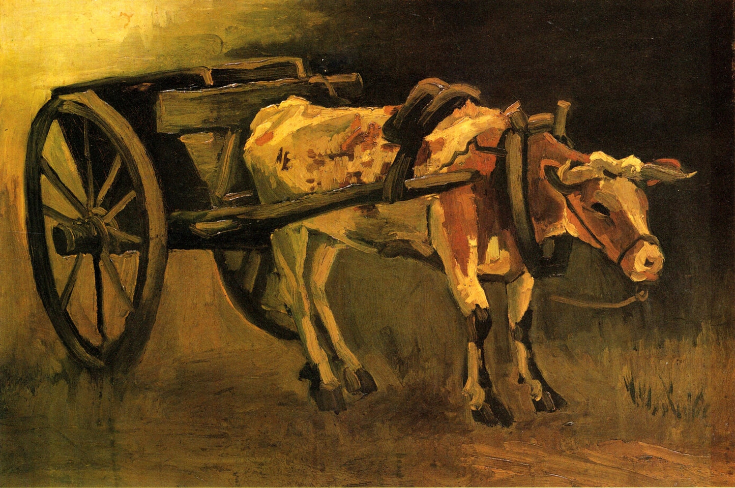 Cart with Red and White Ox, 1884