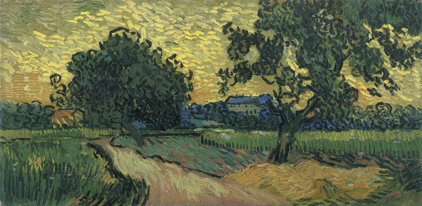 Field with Trees, the Chateau of Auvers, 1890