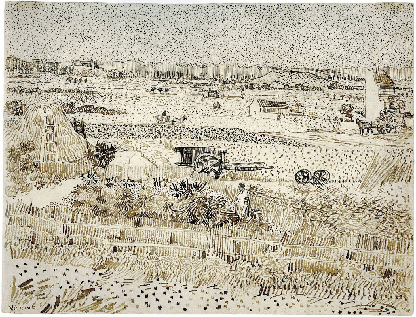Harvest - The Plain of La Crau, 1888