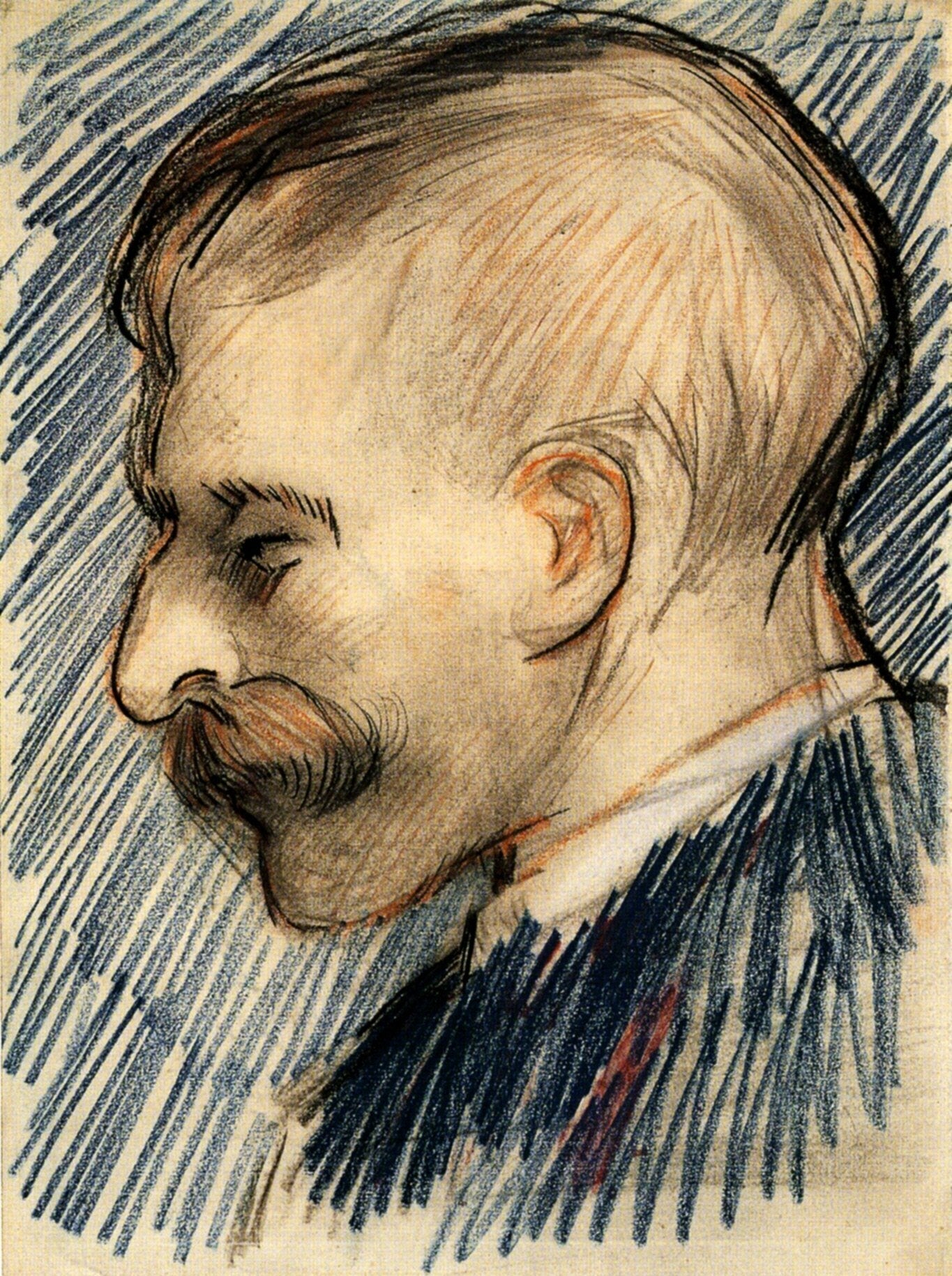Head of a Man (Possibly Theo van Gogh), 1887