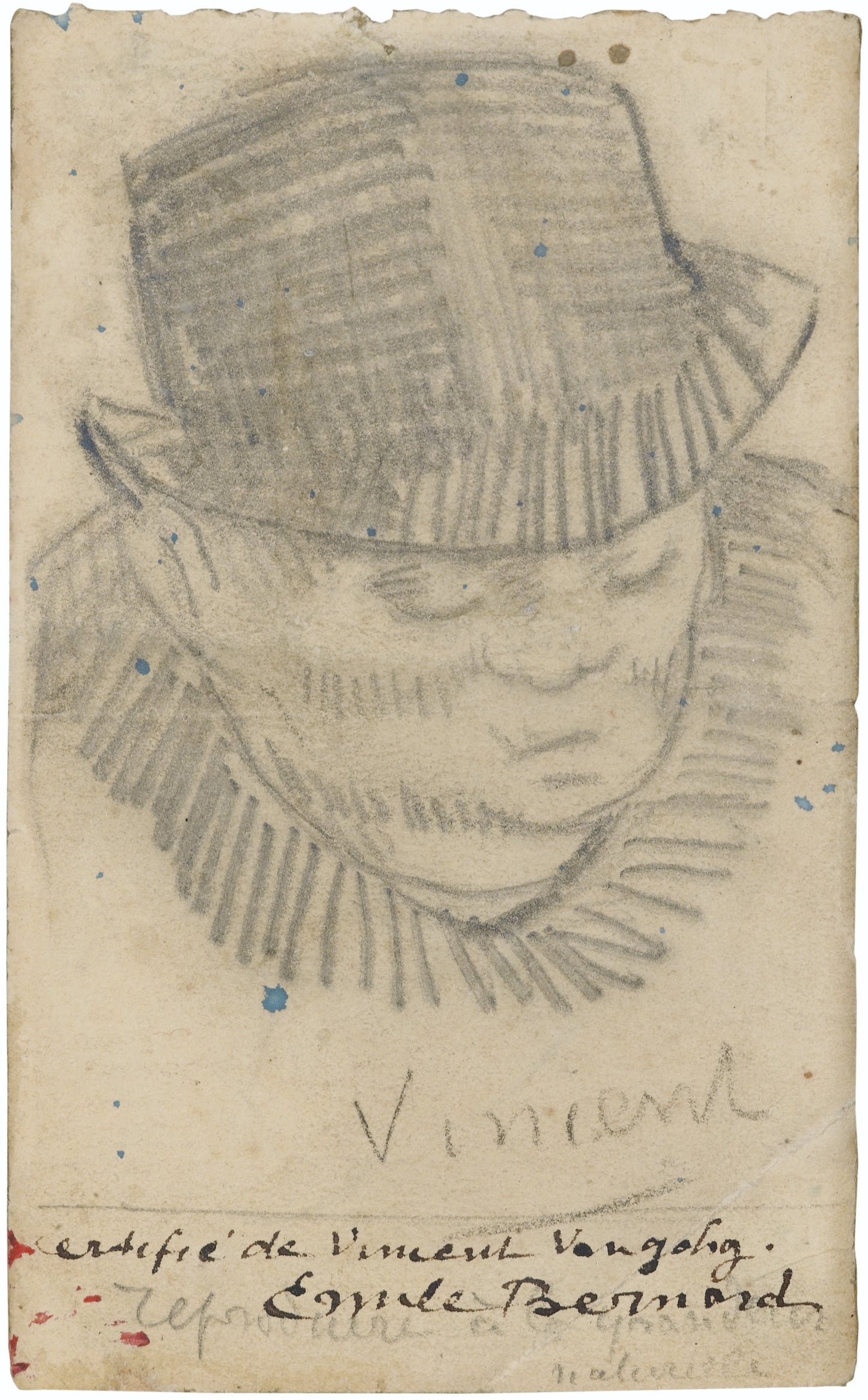 Head of a Man in Hat, 1886-87