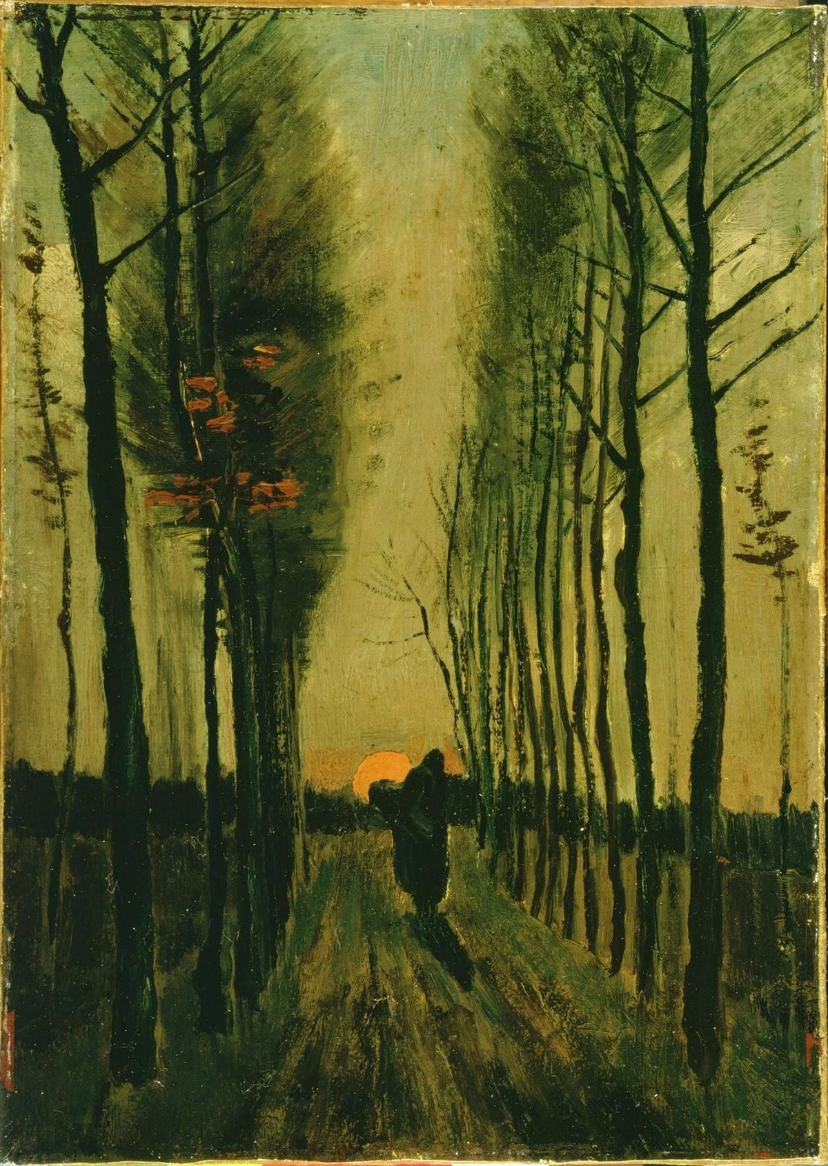 Lane of Poplars at Sunset, 1887