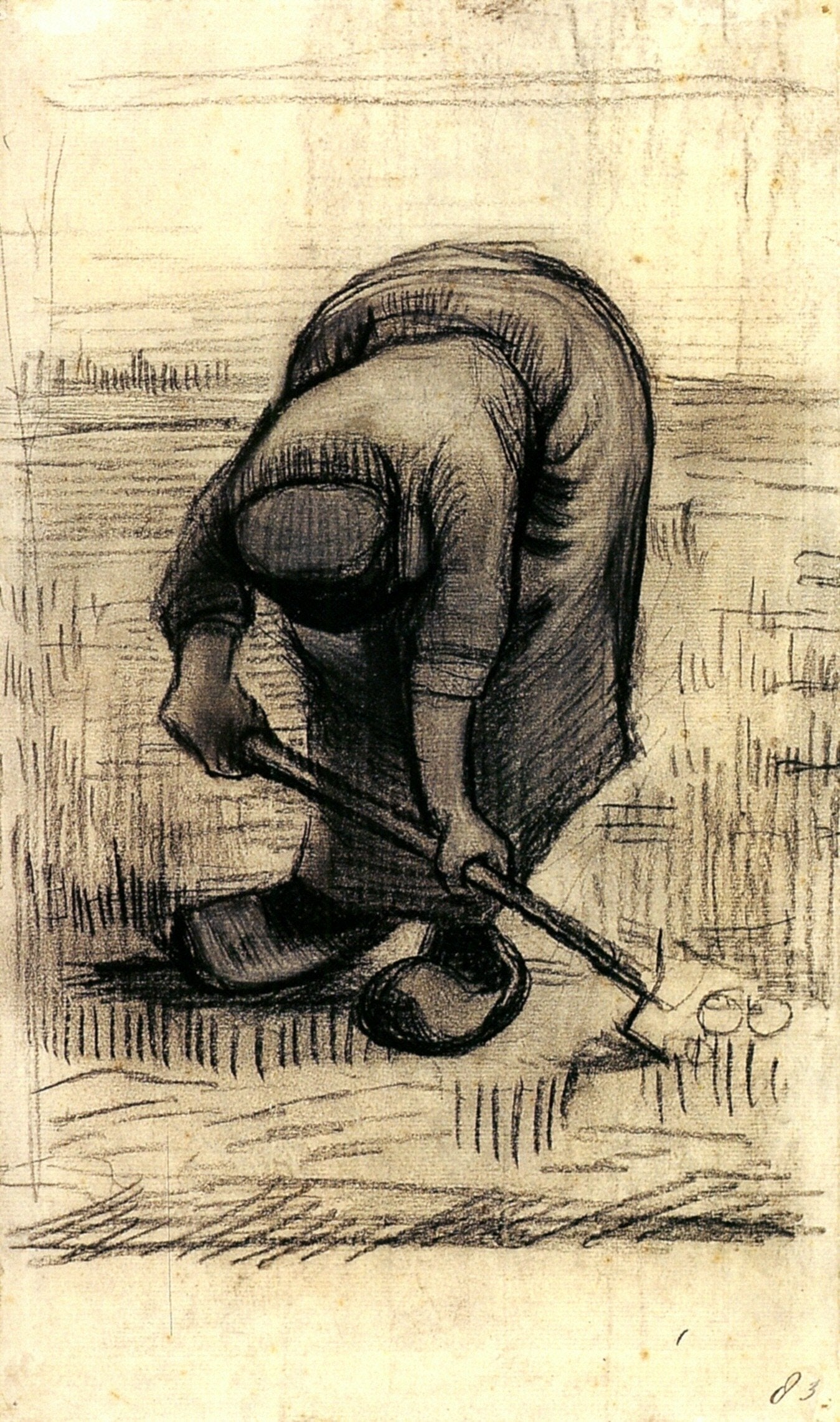 Peasant Woman Lifting Potatoes, 1885 03