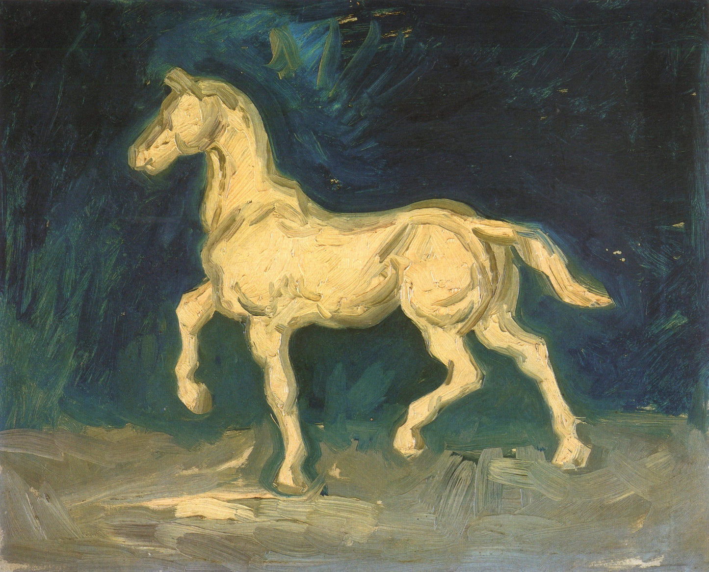 Plaster Statuette of a Horse, 1885