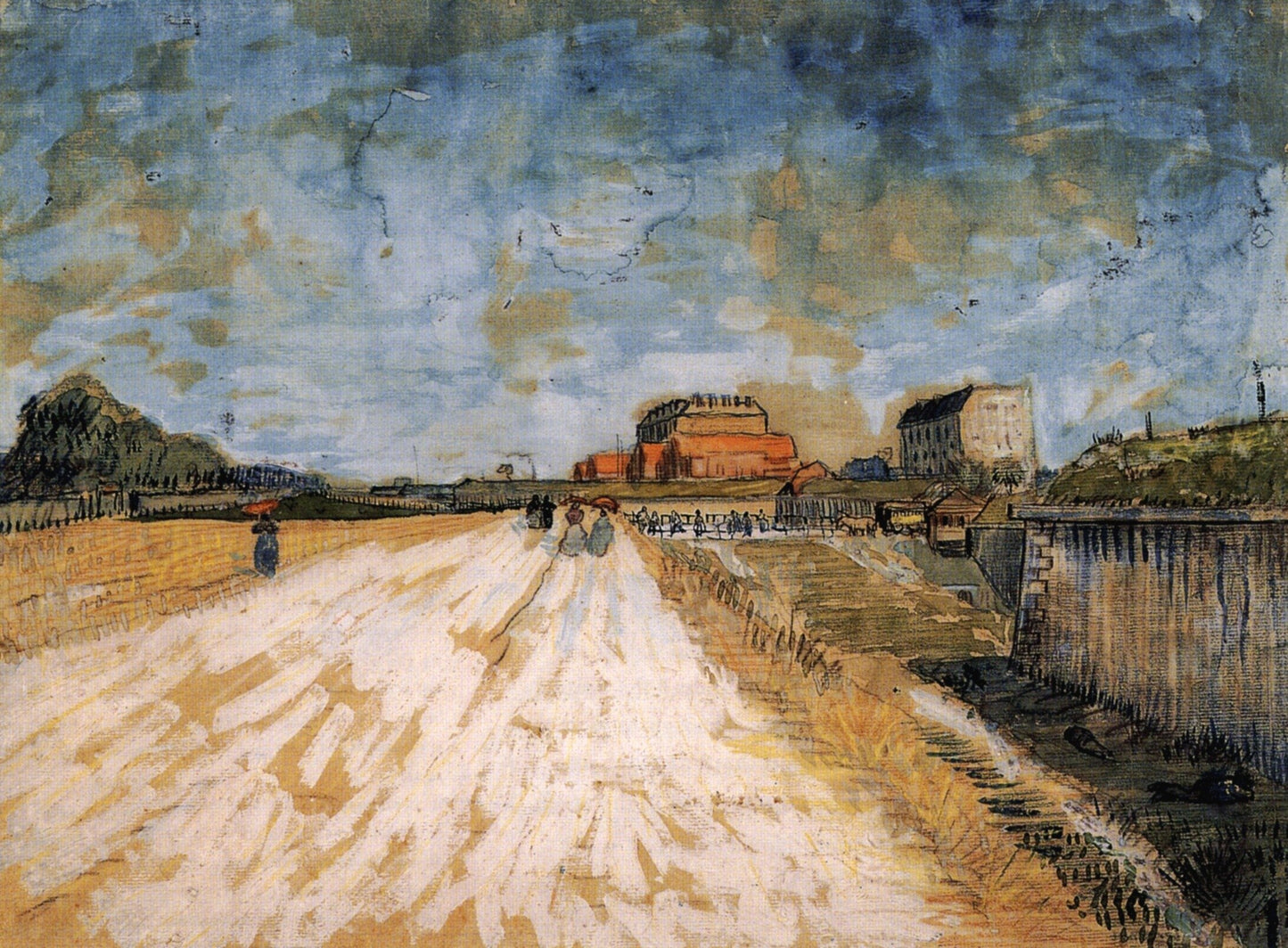 Road Running Beside the Paris Ramparts, 1887