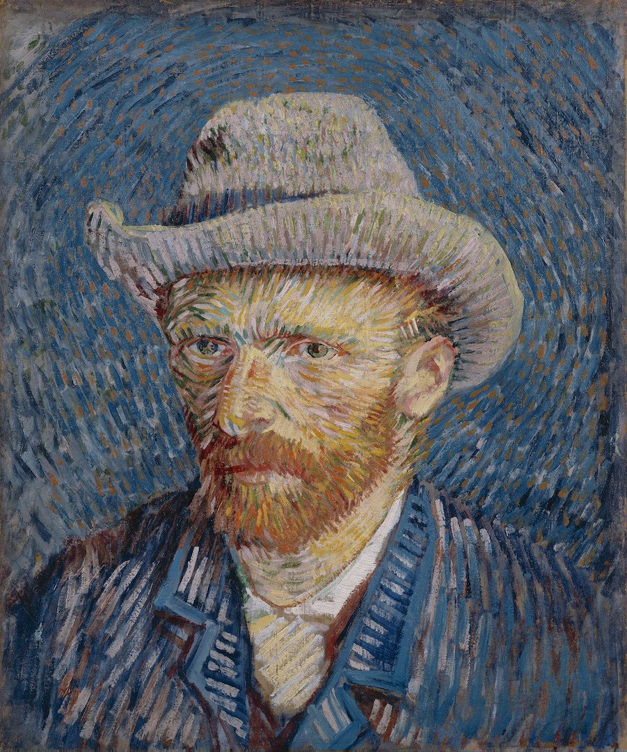 Self Portrait with Felt Hat, 1887-88