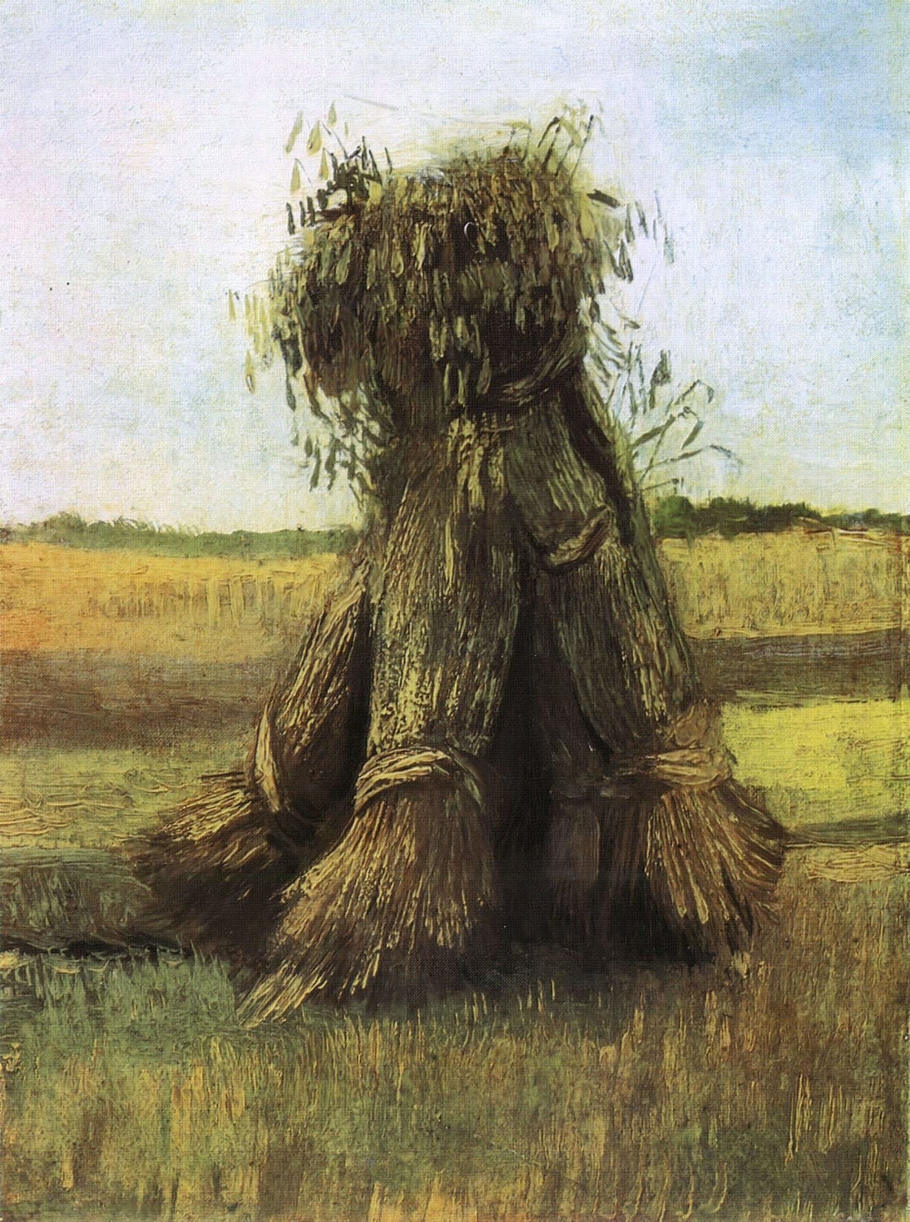 Sheaves of Wheat in a Field, 1885