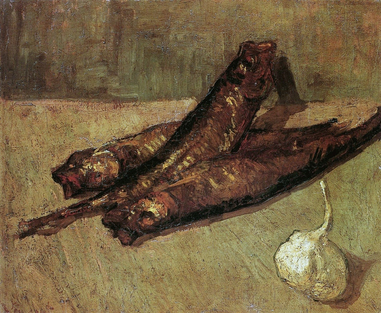 Still Life with Bloaters and Garlic, 1887