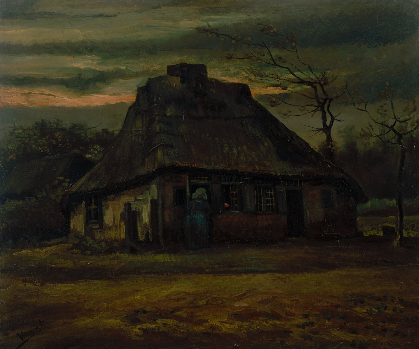 Straw Hut at Dusk, 1885