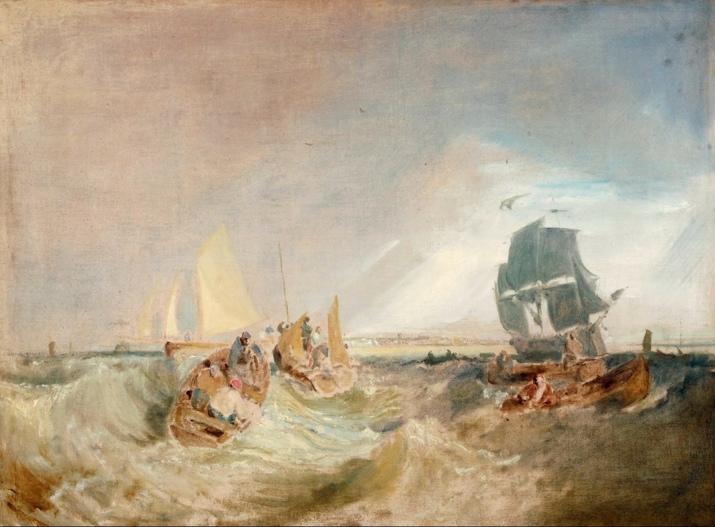 Joseph Mallord William Turner - Shipping at the Mouth of the Thames, Tate Britain