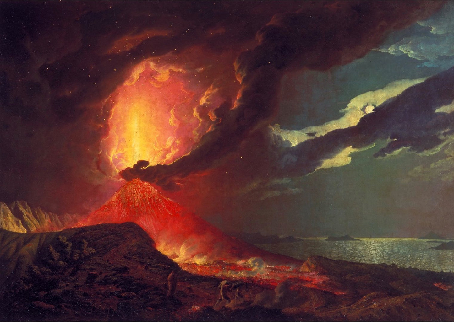 Joseph Wright of Derby - Vesuvius in Eruption, with a View over the Islands in the Bay of Naples, Tate Britain