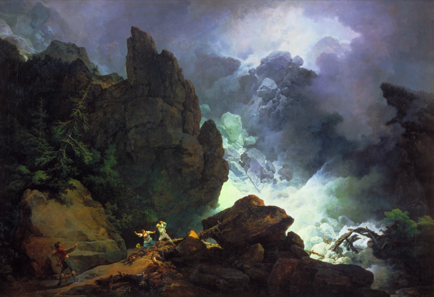 Phillip James De Loutherbourg - An Avalanche in the Alps, Tate Britain
