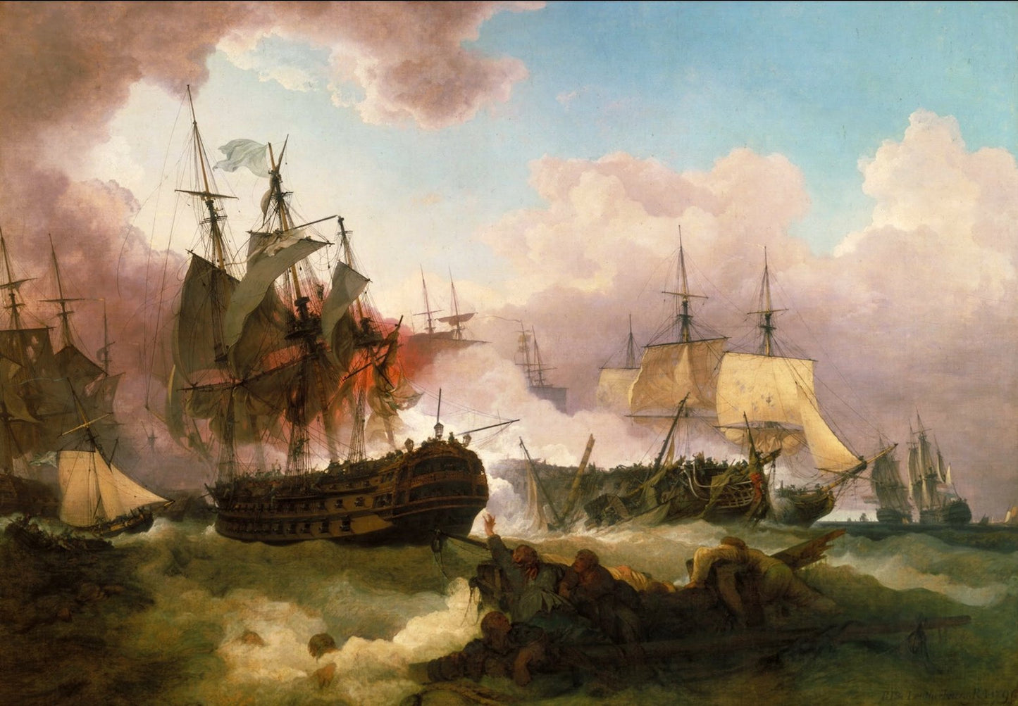 Phillip James De Loutherbourg - The Battle of Camperdown, Tate Britain