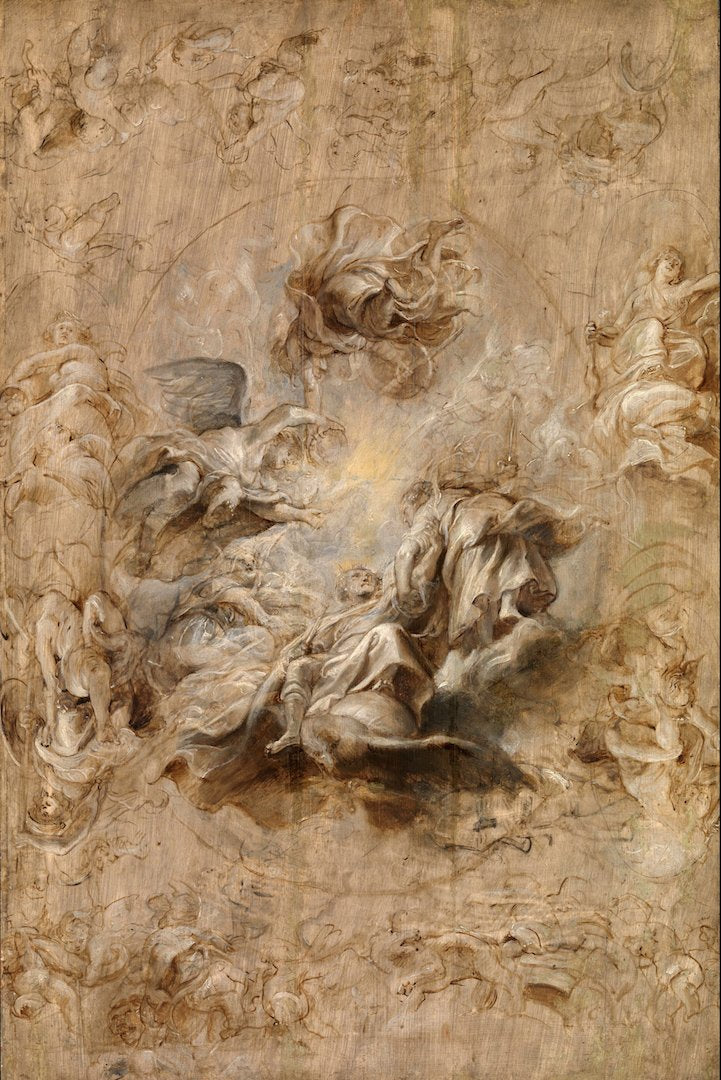 Sir Peter Paul Rubens - Multiple Sketch for the Banqueting House Ceiling, Tate Britain
