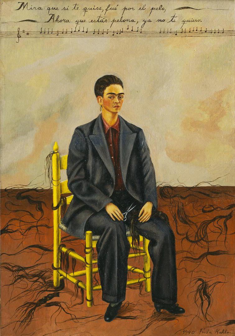 Frida Kahlo - Self-Portrait with Cropped Hair