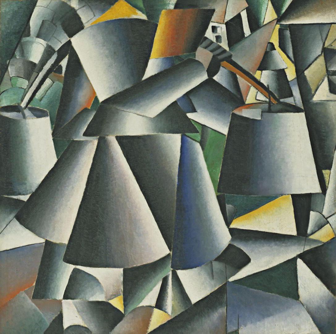 Kazimir Malevich - Woman with Pails Dynamic Arrangement