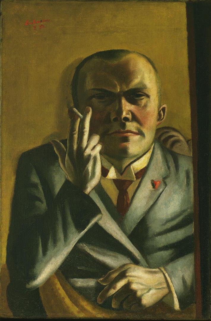 Max Beckmann - Self-Portrait with a Cigarette