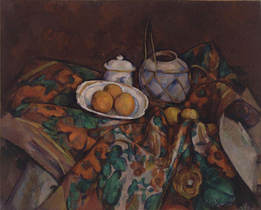 Paul Cézanne - Still Life with Ginger Jar, Sugar Bowl, and Oranges