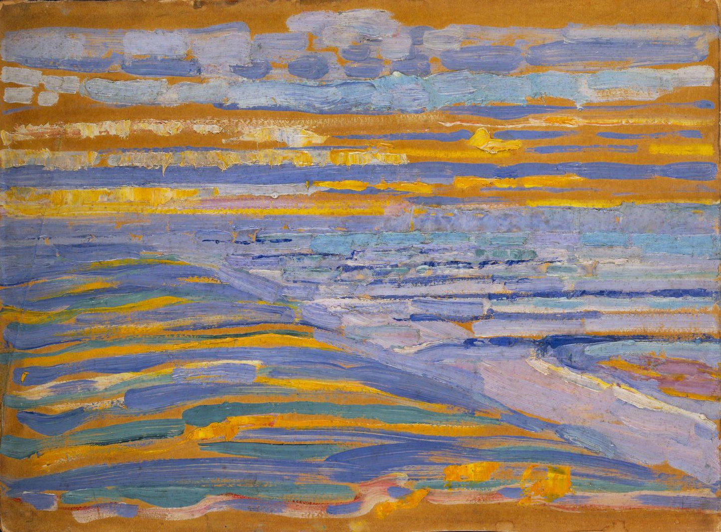 Piet Mondrian - View from the Dunes with Beach and Piers, Domburg