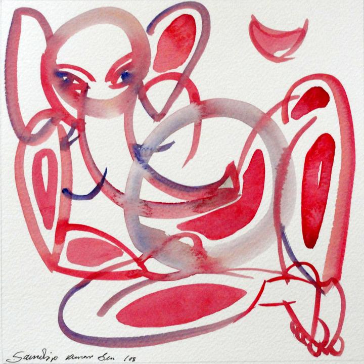 Sandip Kumar Sen-Contemporary Art-Abstract Painting-20